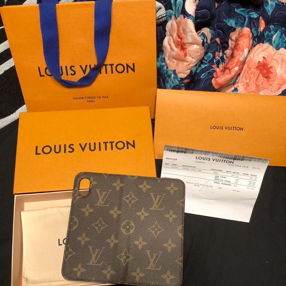 *SOLD* Louis Vuitton iPhone X folio case